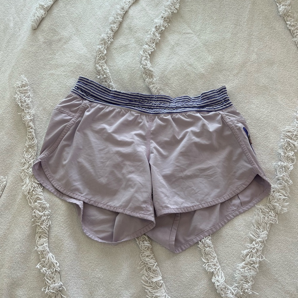 Lavendar Lululemon Tracker Shorts